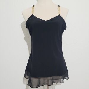 Adele ribbon tank gray andmary③ andmary Adele ribbon tank レディース